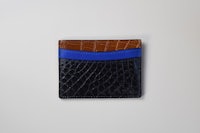 crocodile leather card holder